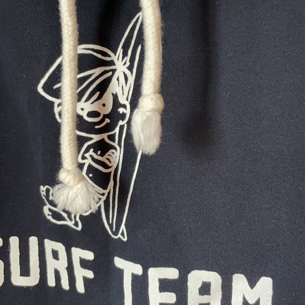 🎉HP🎉HOLLISTER Surf 🏄‍♂️ Team Boys Hoodie in Navy Blue with White accents! - Picture 5 of 11
